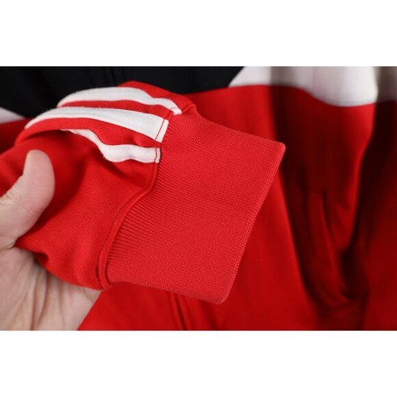 Retro Adidas Mens XL Distressed Chicago Bulls Basketball Warm Up Track Jacket - Picture 12 of 16